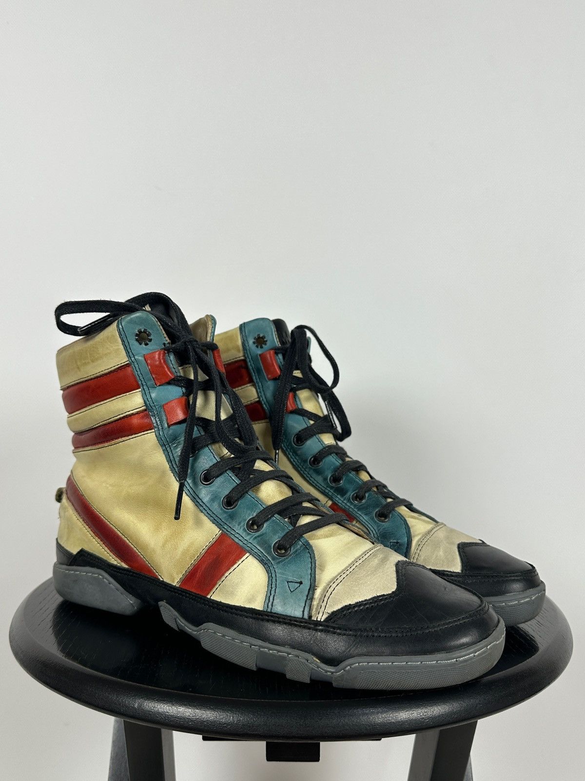Marithe + Francois Girbaud 00s Vintage Marithé + François Girbaud High Top Sneakers Size US 8 / EU 41 - 11 Thumbnail