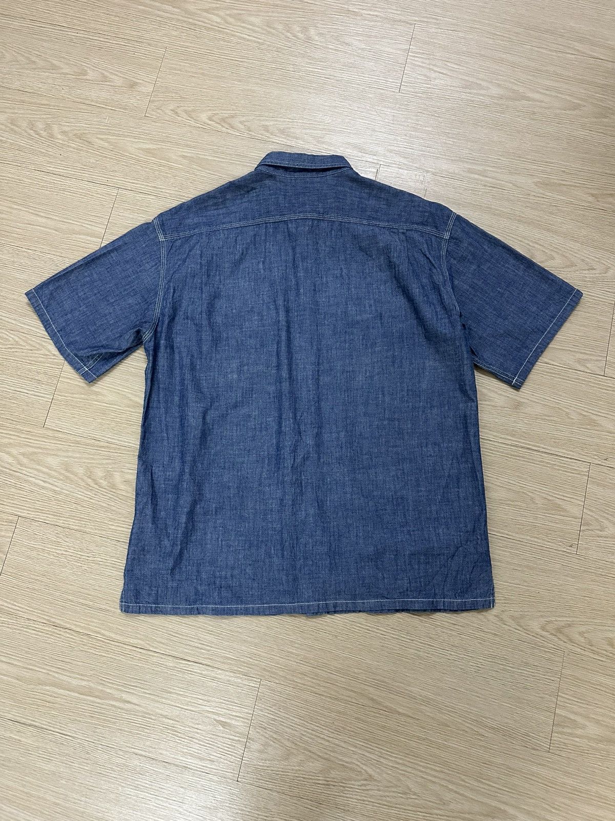 Beauty Beast × JW Anderson × Uniqlo Rare J.W. Anderson Uniqlo Denim Double Pocket Work Shirt Size US L / EU 52-54 / 3 - 8 Thumbnail