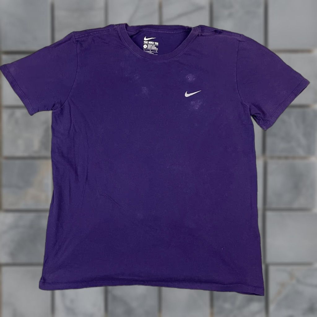 Nike Nike Tshirt Nike Dri-FIT Shirt Logo Purple L Adult Mens Short Sleeve Crew Neck Size US L / EU 52-54 / 3 - 1 Thumbnail