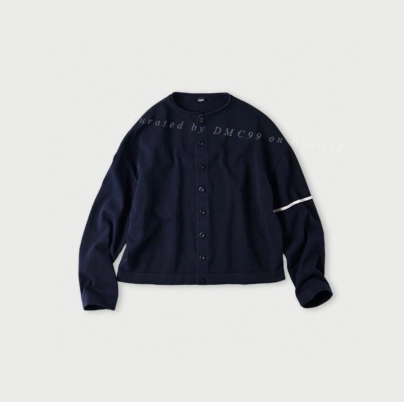 45rpm 45R Indigo Cotton Tight Knit Cardigan Size US M / EU 48-50 / 2 - 1 Thumbnail