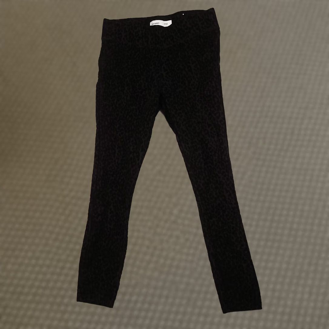 Old Navy Old Navy Leggings Womens Medium Black Stevie High Rise Stretch Pants Size 32" / US 10 / IT 46 - 1 Thumbnail