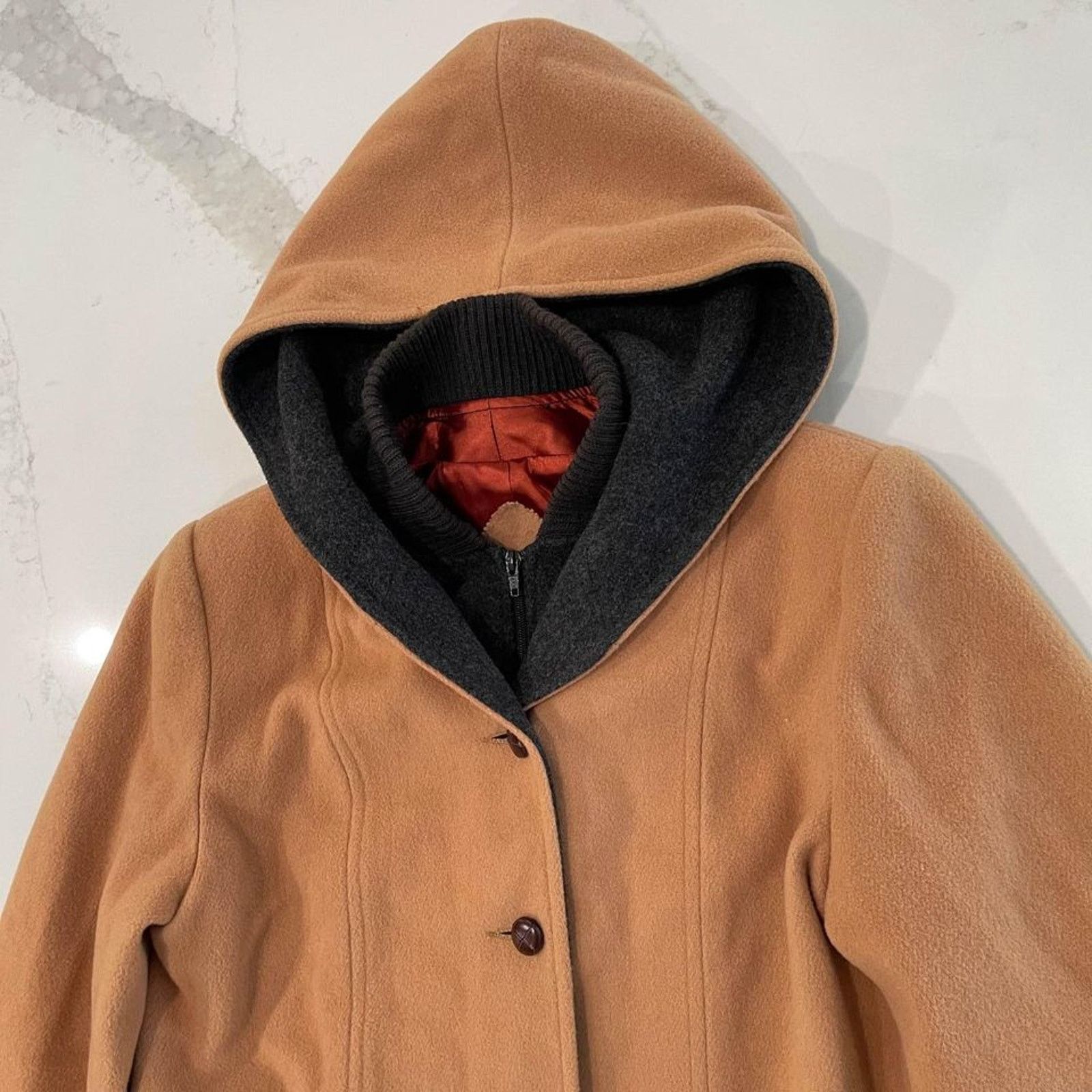 Mackintosh Vintage Authentic Mackintosh Vestcoat Wool Tan Womens 8P Size M / US 6-8 / IT 42-44 - 4 Thumbnail