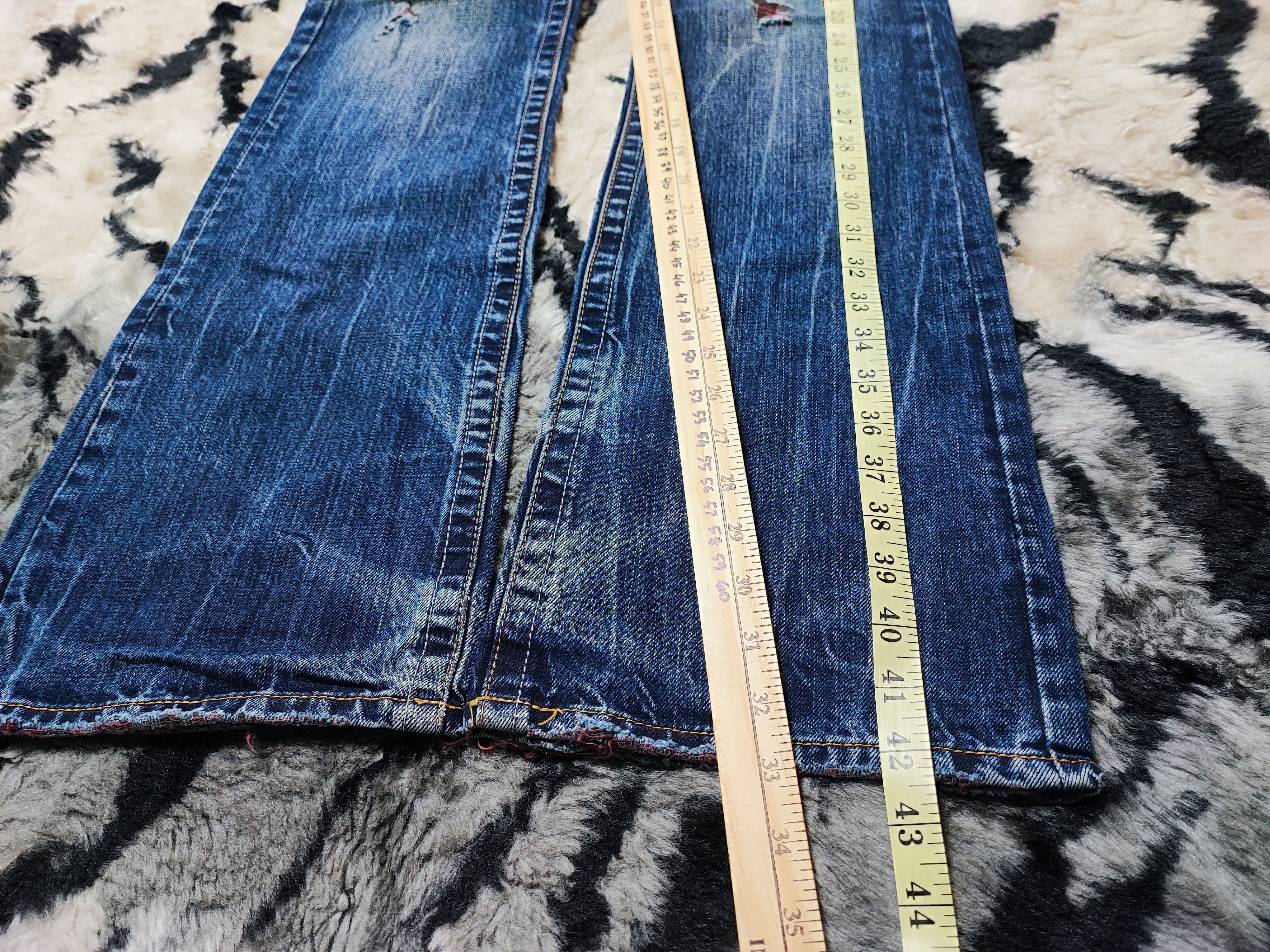 semanticdesign Semantic Design Flared Bootcut Japan Jeans Punk Distressed Size US 32 / EU 48 - 22 Thumbnail
