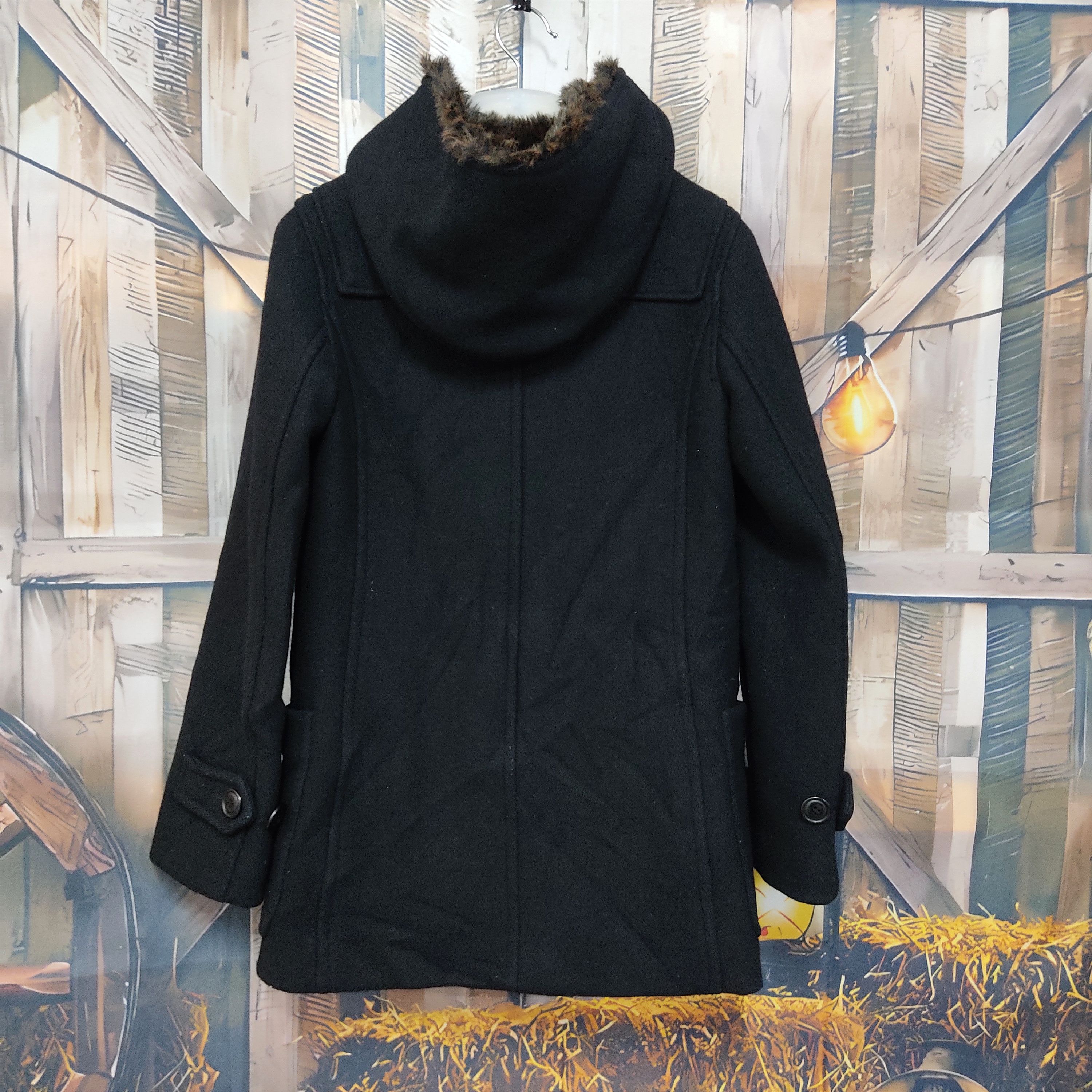 Beauty Beast SUNAO KUWAHARA Fur Hooded Wool Duffle Coat Size S / US 4 / IT 40 - 3 Thumbnail