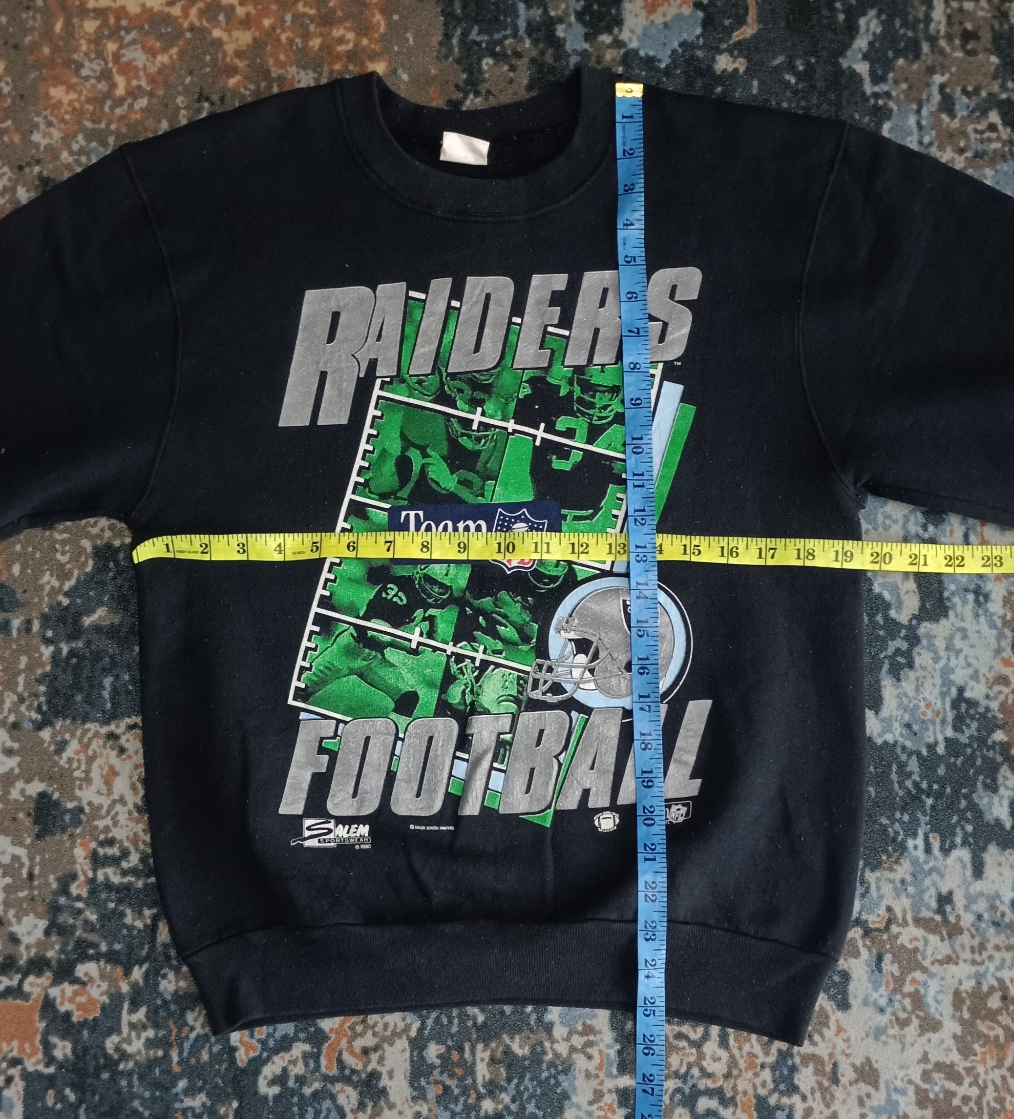 NFL Vintage 90s💥 Raiders Football NFL Salem Sportswear Size US M / EU 48-50 / 2 - 11 Thumbnail