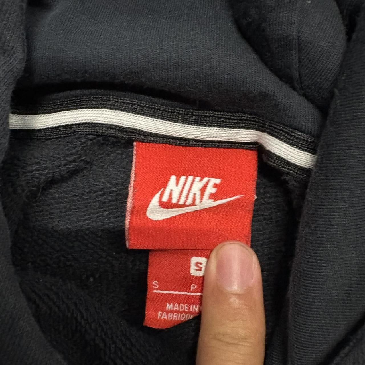 Nike CRAZY Vintage Y2K/2000s Nike Black Swoosh Essential Streetwear Hoodie! Size US S / EU 44-46 / 1 - 4 Thumbnail