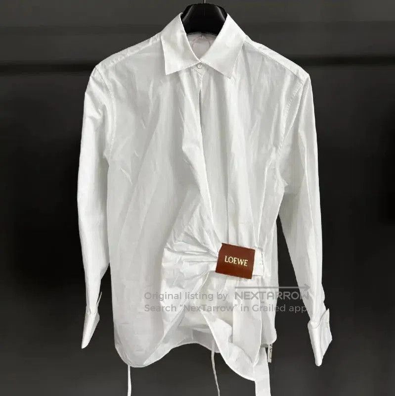 Loewe Loewe Winter White Cotton Logo Shirt . Size S / US 4 / IT 40 - 1 Thumbnail