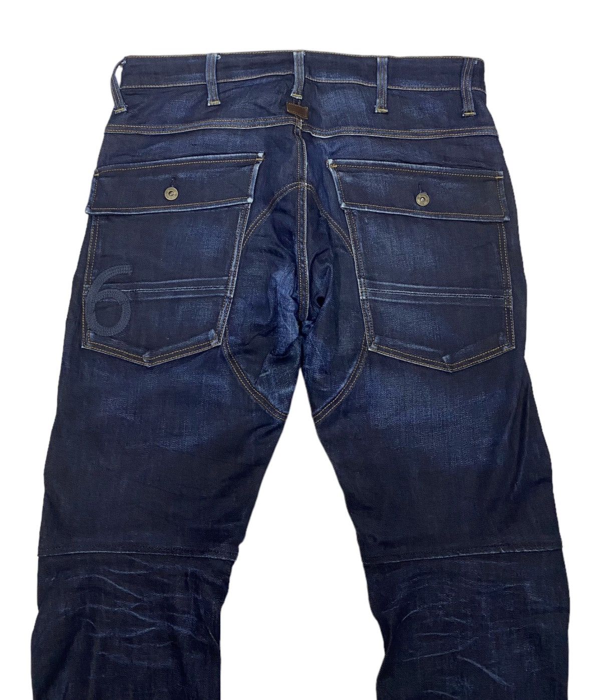 Hysteric Glamour G-STAR RAW 3D STRAIGHT MULTI POCKET DISTRESSED DENIM JEANS Size US 34 / EU 50 - 6 Thumbnail