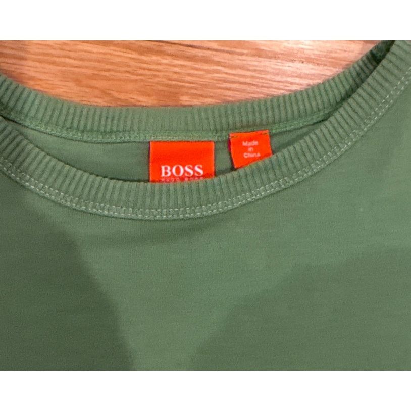 Hugo Boss Vintage Hugo Boss Orange Label Tee Green Small Early 2000s Size US S / EU 44-46 / 1 - 4 Thumbnail
