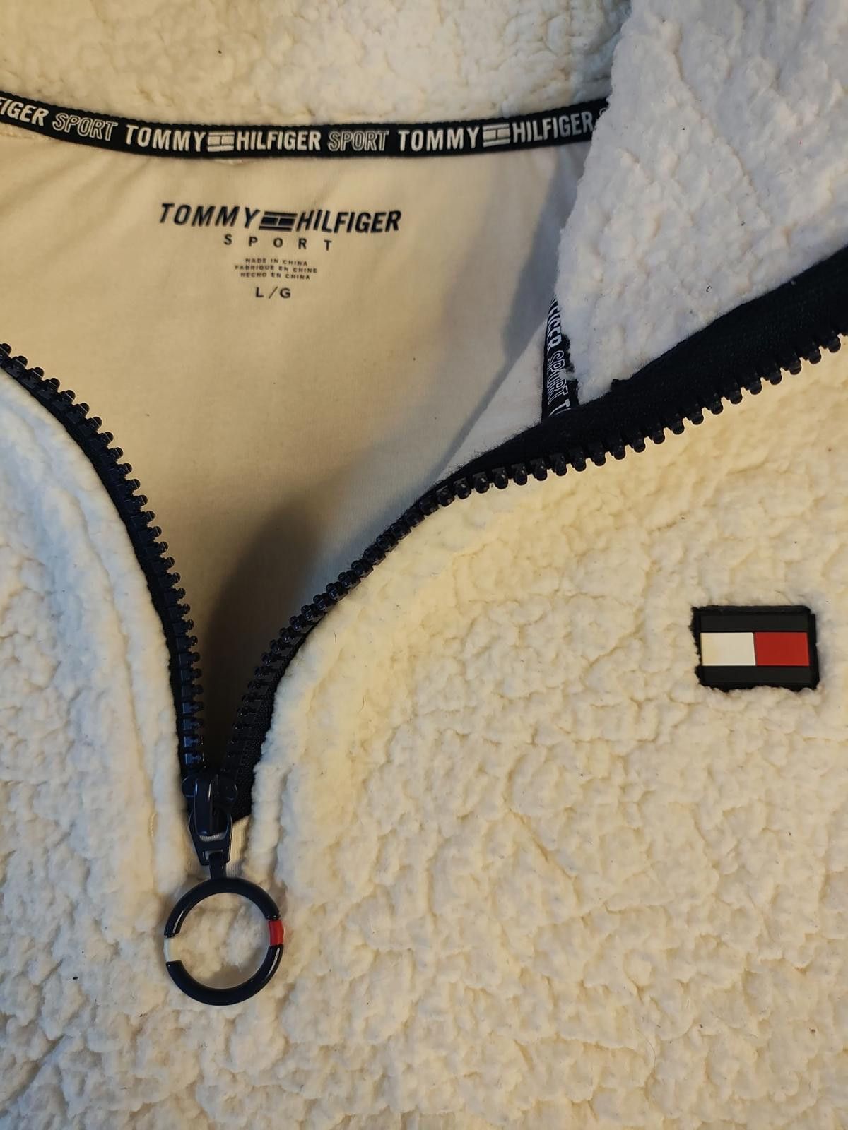 Tommy Hilfiger Cozy Tommy Hilfiger Sport Fleece Pullover Size L / US 10 / IT 46 - 3 Thumbnail