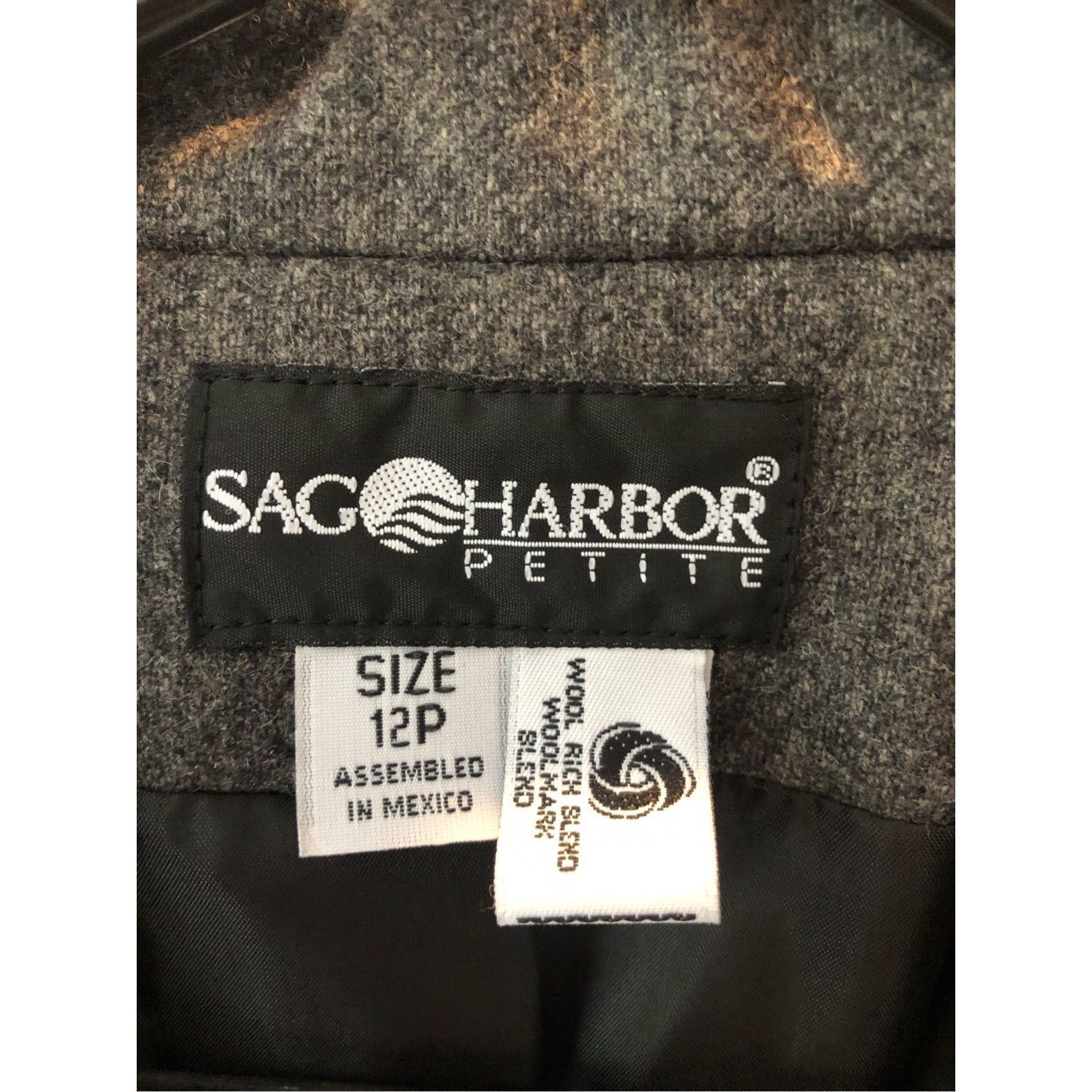 Other Sag Harbor Women’s Gray Wool Elegant One Button Up Blazer Size Petite 12 Size XL / US 12-14 / IT 48-50 - 5 Thumbnail