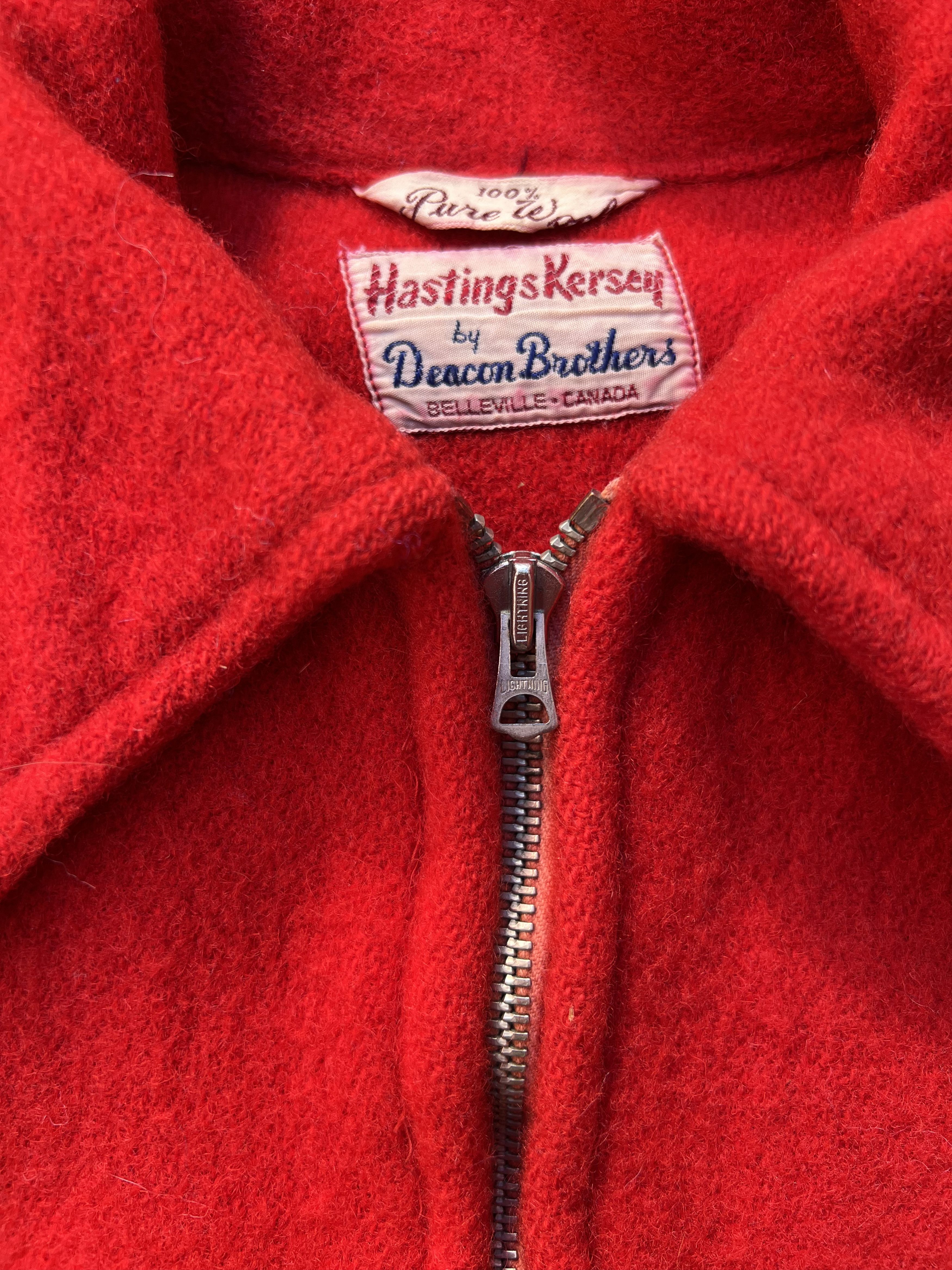 Vintage True VTG 190's Hastings Kersey by Deacon Brother Wool Jacket Size US L / EU 52-54 / 3 - 5 Thumbnail