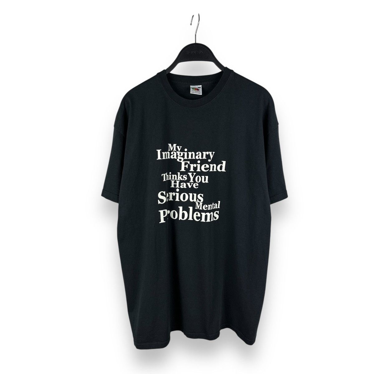 Vintage My Imaginary Friend Thinks You Have Serious Mental Problems Size US XL / EU 56 / 4 - 1 Thumbnail