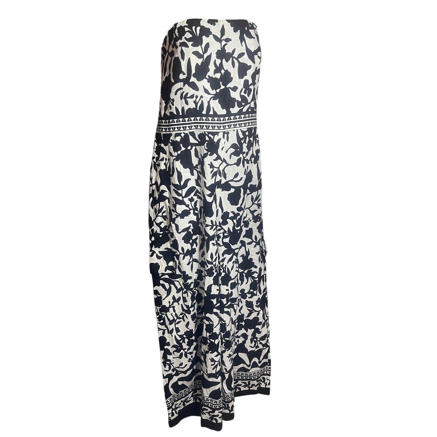 Other MSK Black & White Strapless Jumpsuit Wide Leg NWT Size Large Size 36" / US 14 / IT 50 - 1 Thumbnail