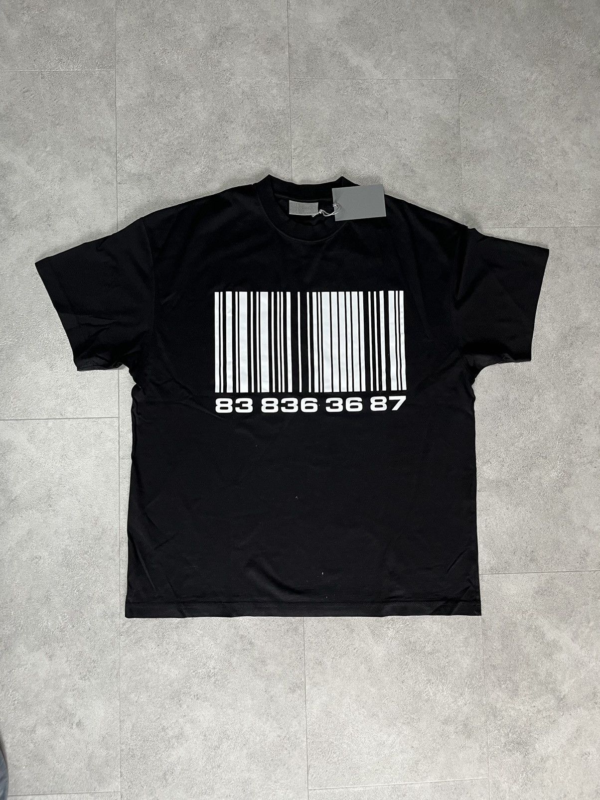 VTMNTS × Vetements VTMNTS Black Barcode Shirt | Grailed
