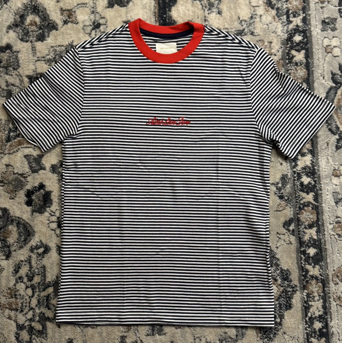 Aime Leon Dore Aime Leon Dore Striped Logo Short Sleeve Shirt Size US XS / EU 42 / 0 - 1 Thumbnail