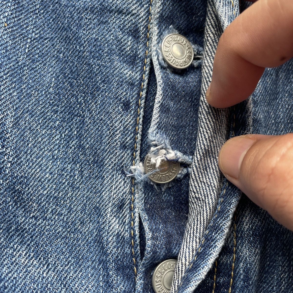 Levi's Vintage Clothing W32💥 Levis 503 Big E Vintage Distressed Jeans Faded Pants Size US 32 / EU 48 - 7 Thumbnail