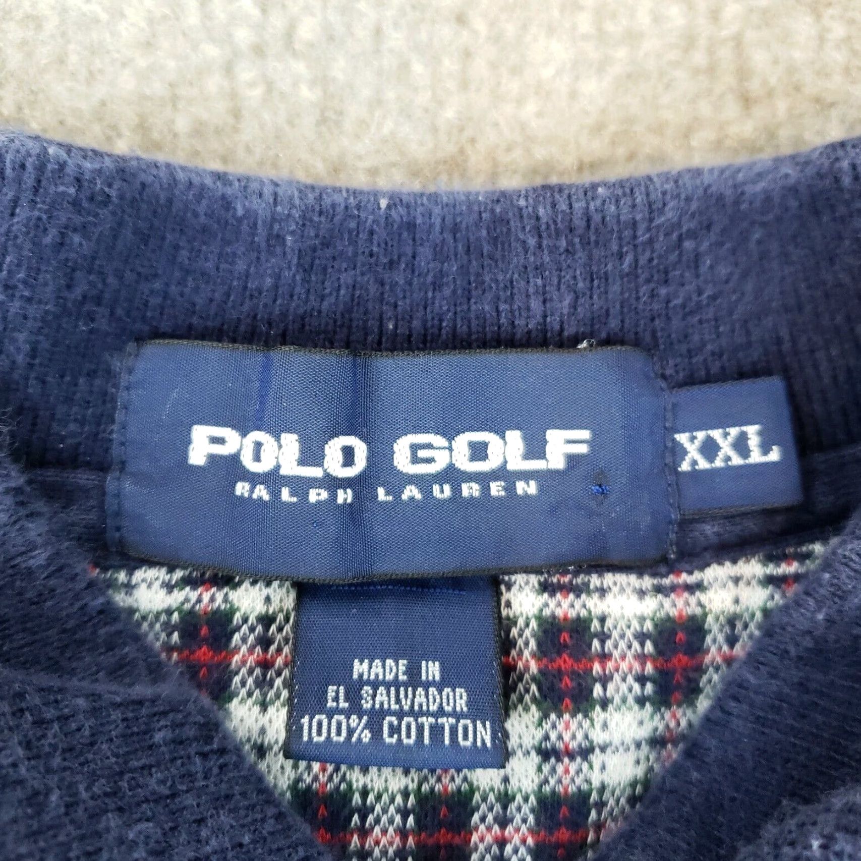 Vintage Polo Golf Polo Shirt Mens 2XL XXL Long Sleeve Plaid Blue Red Casual Shirts Size US XXL / EU 58 / 5 - 6 Thumbnail