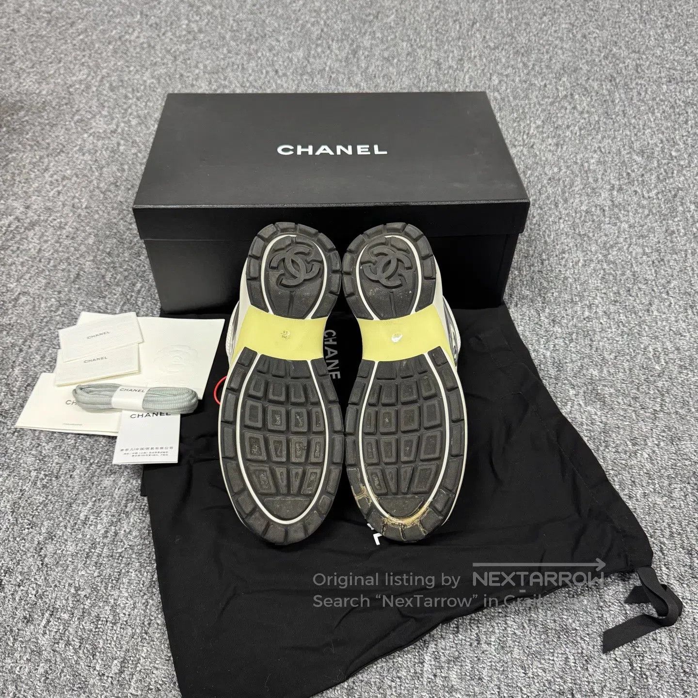 Chanel Chanel Silver Silver King Double C Sports Shoes| Size US 8 / EU 41 - 6 Thumbnail