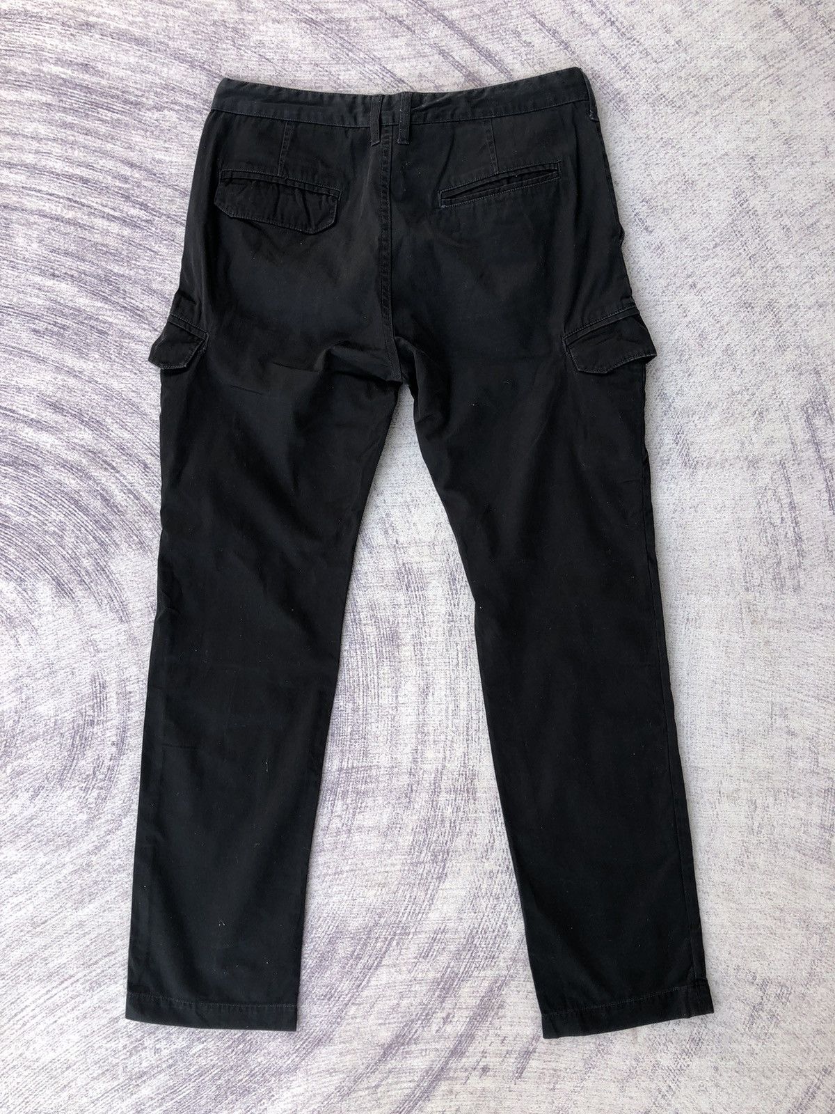 All Blacks × Vintage Ikko black Cargo Trousers With 6 Pocket Workware Size US 33 - 8 Thumbnail