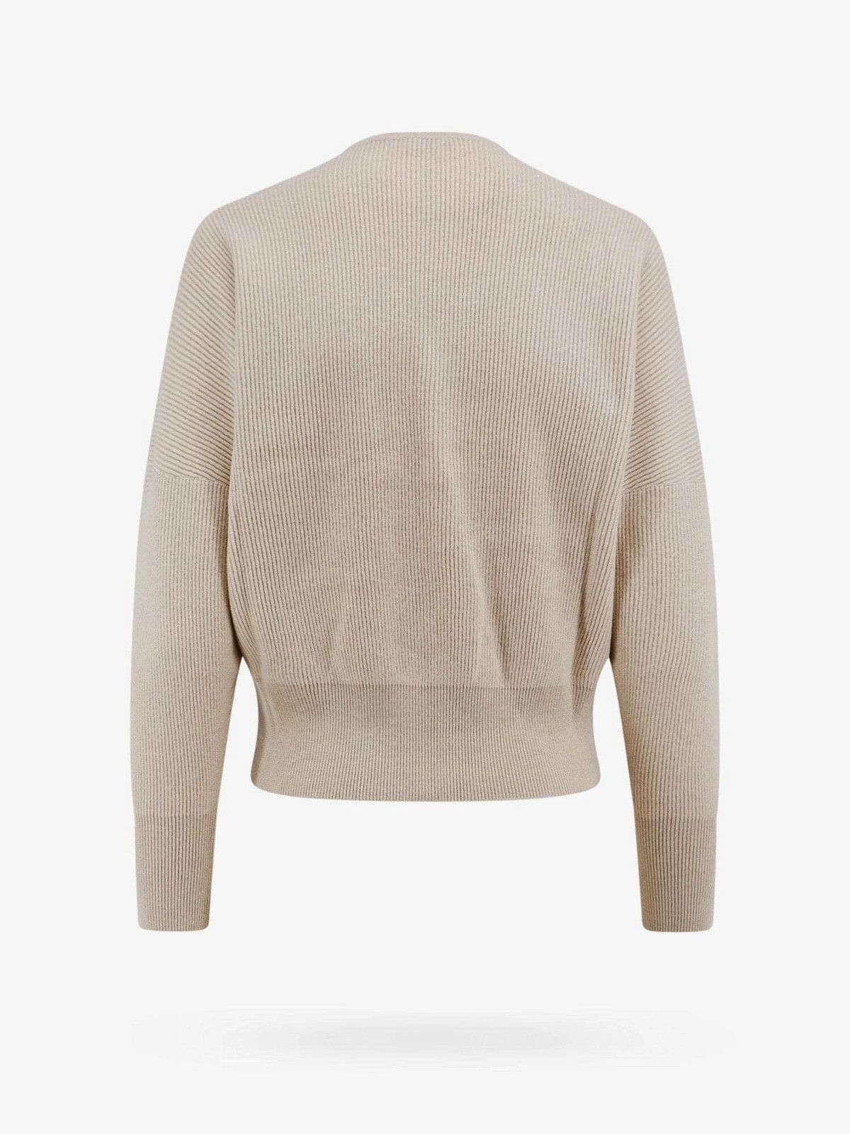 Brunello Cucinelli o1y0825 V-neck Sweater in Beige Size XL / US 12-14 / IT 48-50 - 2 Thumbnail