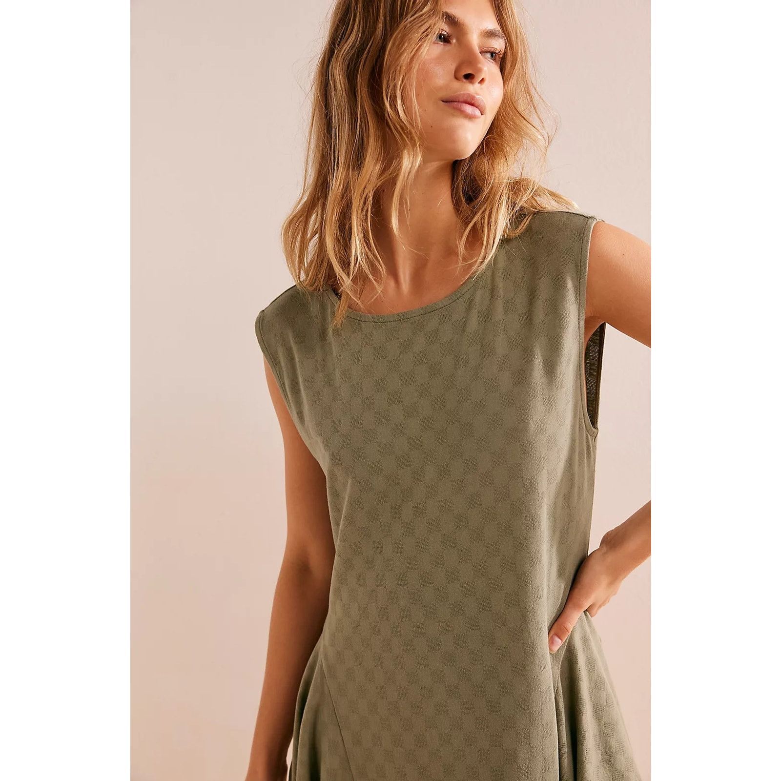 Free People New FP BEACH Mia Midi ASSYMETRICAL $98 SMALL Kelp - Green Size S / US 4 / IT 40 - 2 Thumbnail