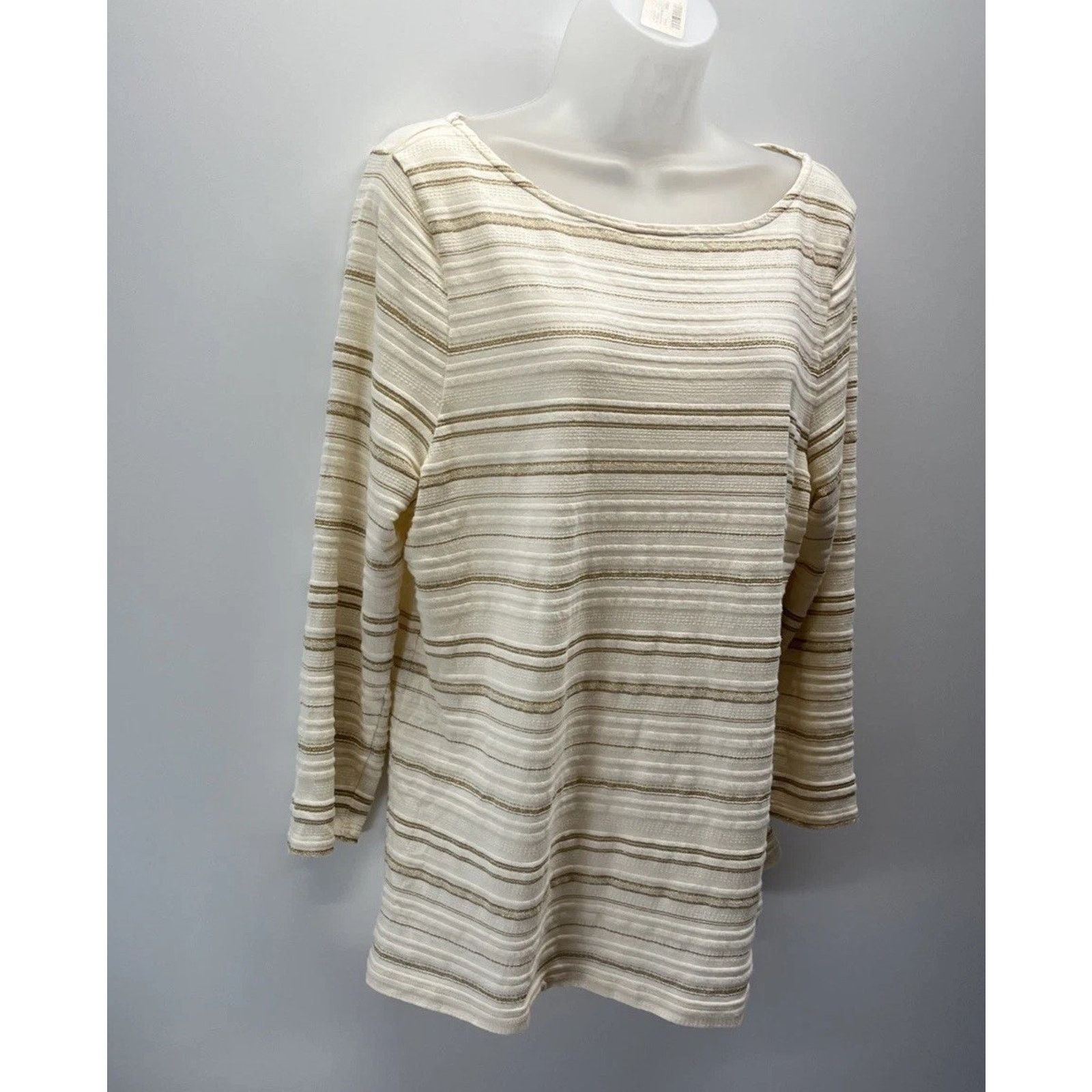 Lauren Ralph Lauren Lauren Ralph Lauren Women's Striped Shirt Blouse Brown XL Size XL / US 12-14 / IT 48-50 - 2 Thumbnail