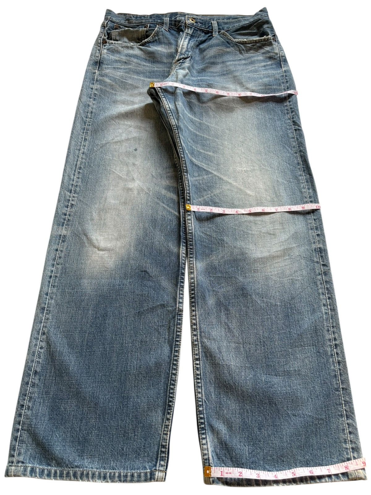 Levi's Vintage 90s Levis 504 Faded Wash Baggy Jeans Size US 33 - 14 Thumbnail