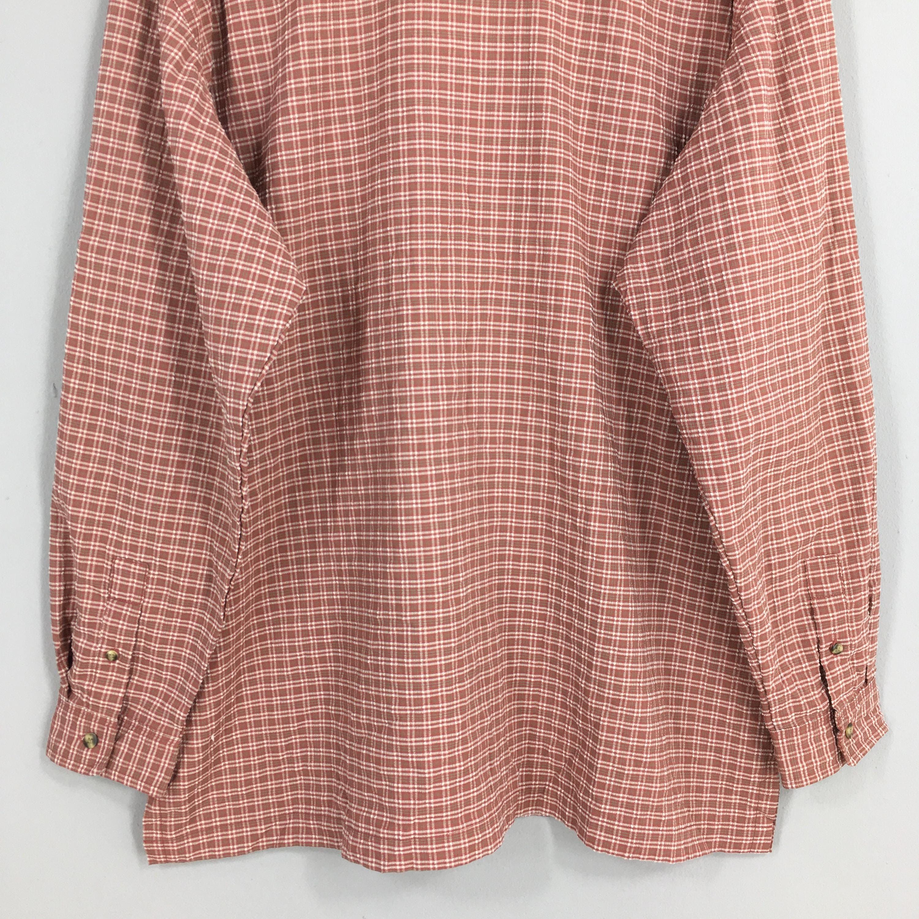 Flannel × L.L. Bean × Vintage Vintage 80s LL Bean Flannel Checkered Shirt Mens Large Size US L / EU 52-54 / 3 - 9 Thumbnail