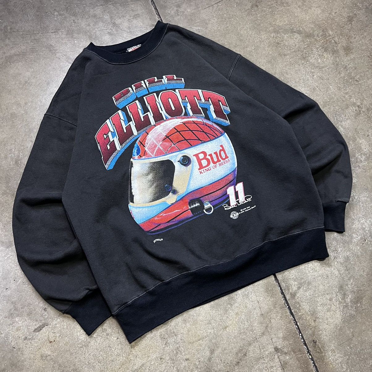 Budweiser × NASCAR × Vintage Vintage 90s Budweiser NASCAR Bill Elliott Crewneck Nutmeg Size US L / EU 52-54 / 3 - 2 Thumbnail