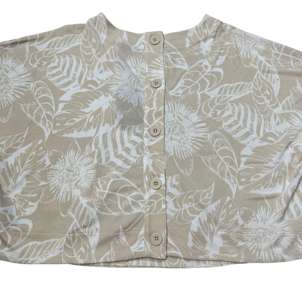 Adrianna Papell NWT New $79 Adrianna Papell Printed Cropped Knit Dolman Sle Size L / US 10 / IT 46 - 6 Thumbnail