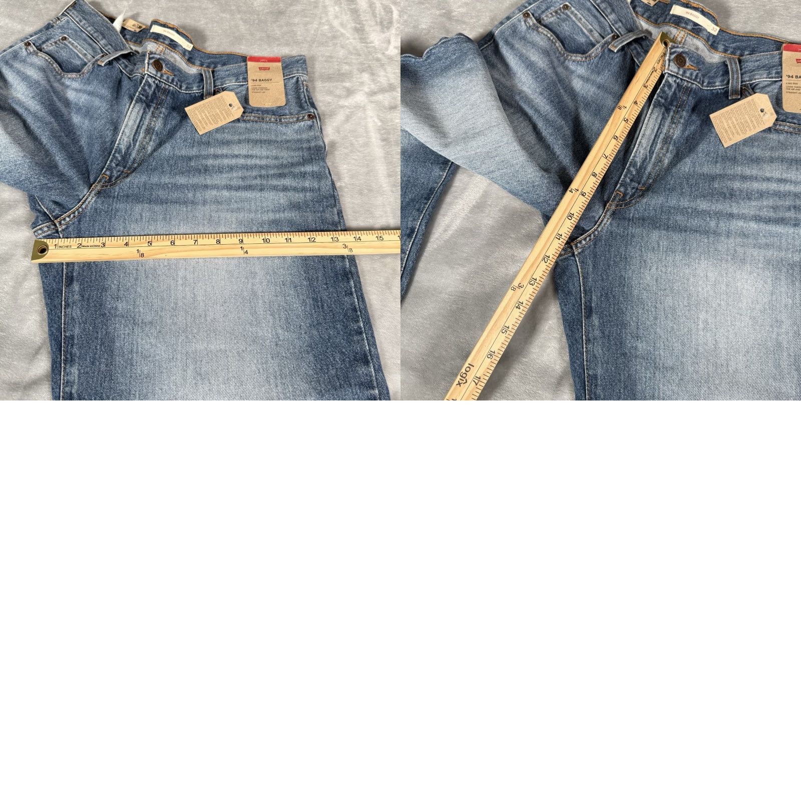 Levi's VINTAGE Levis 94 Baggy Denim Jeans Womens 32x31 Straight Leg Loose Fit NEW Size 24" / US 00 / IT 34 - 9 Thumbnail