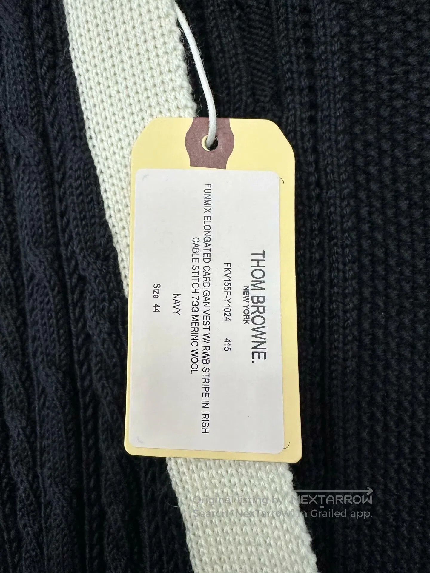 Thom Browne Thom Browne Colorblocked Wool Knit Sleeveless Vest Jacket| Size US S / EU 44-46 / 1 - 3 Thumbnail