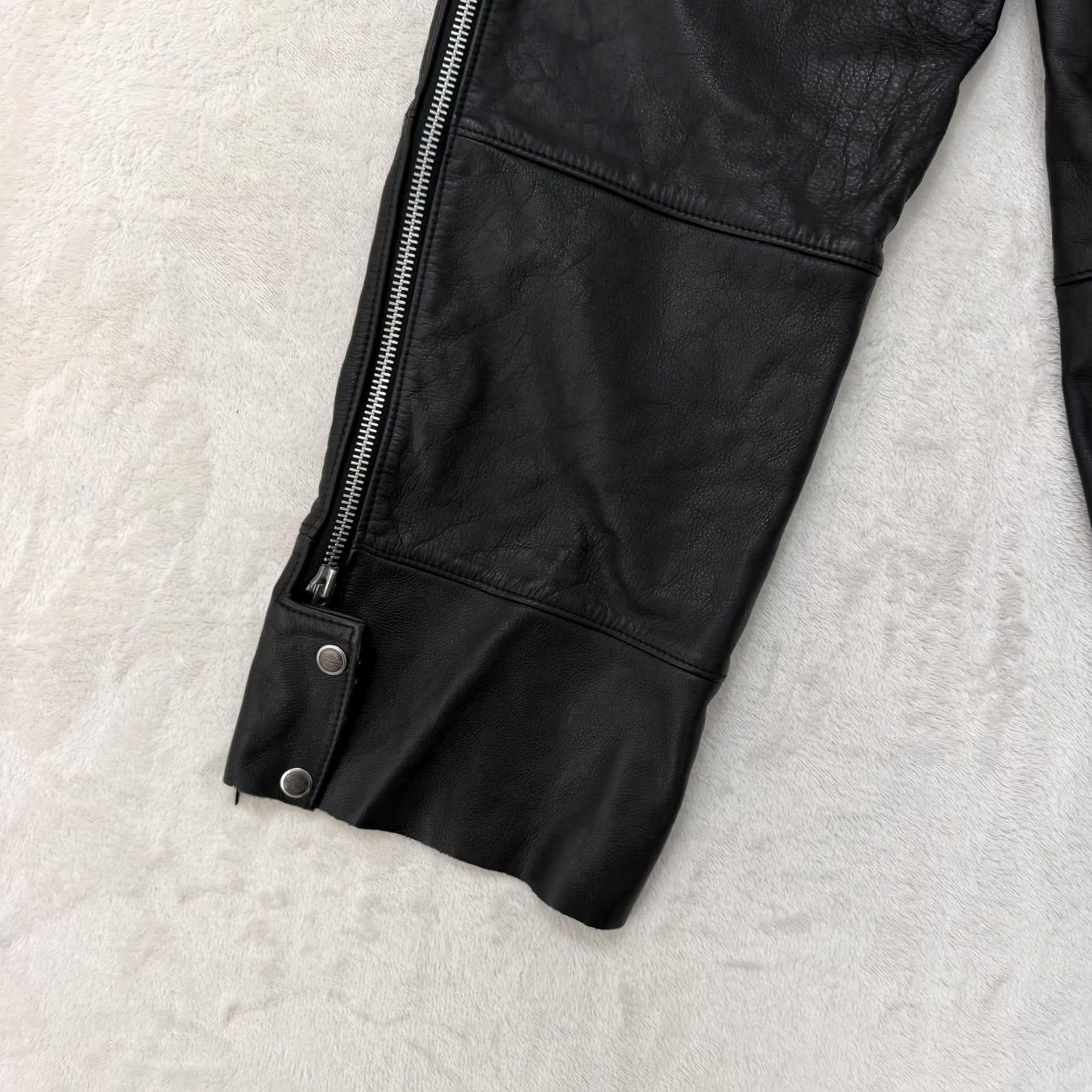 Harley Davidson Harley-Davidson Leather Chaps Pants Mens Large Black Motorcycle Biker Size US 33 - 4 Thumbnail