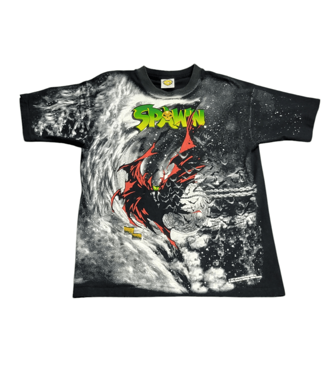 Vintage Vtg Spawn Movie Merch T-Shirt 1997 Over Print Full Print Size US L / EU 52-54 / 3 - 1 Thumbnail