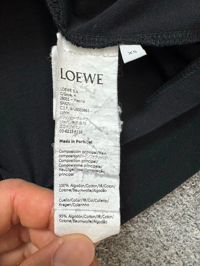 Loewe LOEWE Short sleeve t-shirt with embroidered logo on the ch Size XS / US 0-2 / IT 36-38 - 5 Thumbnail