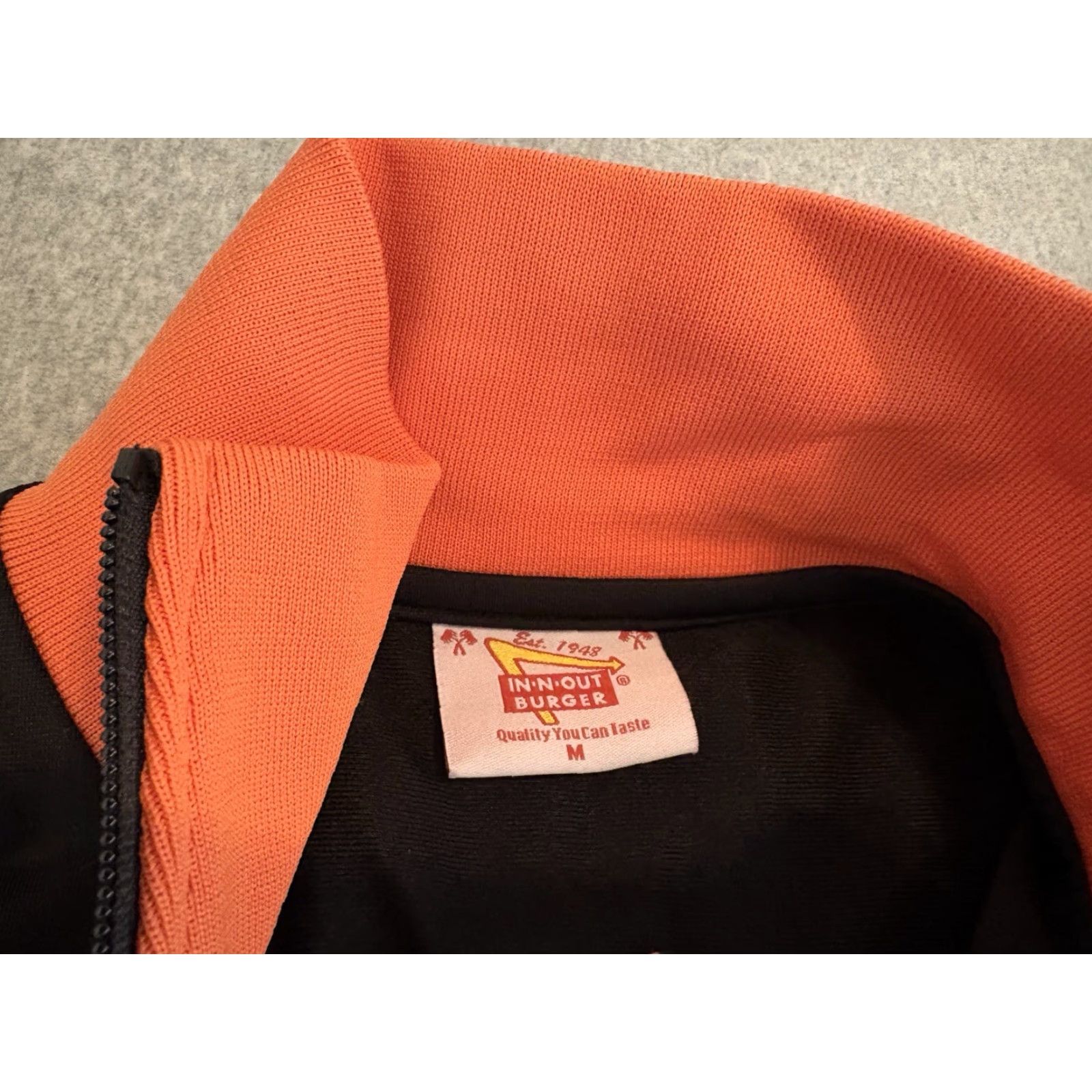 Vintage VINTAGE? (if applicable) In-N-Out Burger Jacket Black Polyester Full Zip Track Jacket Medium Men M Size US M / EU 48-50 / 2 - 4 Thumbnail