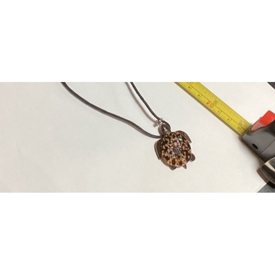 Other Turtle Pendant Necklace Shell Design On Black Cord Adj Lengt Size ONE SIZE - 5 Thumbnail