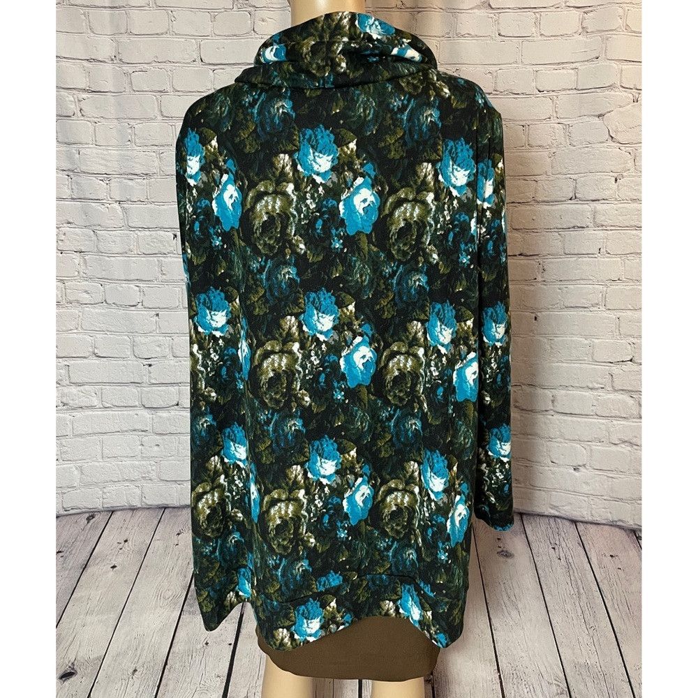 Other New Susan Graver Weekend Printed Knit Cowl Neck Tunic Top S Size 3XL / US 20-22 - 4 Thumbnail