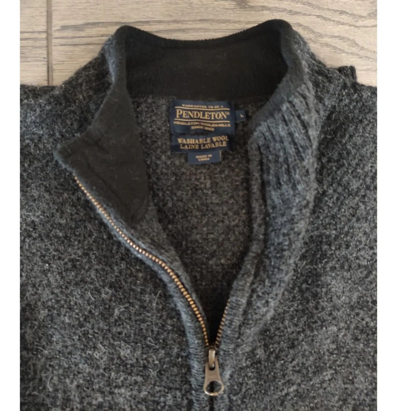 Pendleton Pendleton merino wool cardigan double zip - Fashionella Size US L / EU 52-54 / 3 - 10 Thumbnail