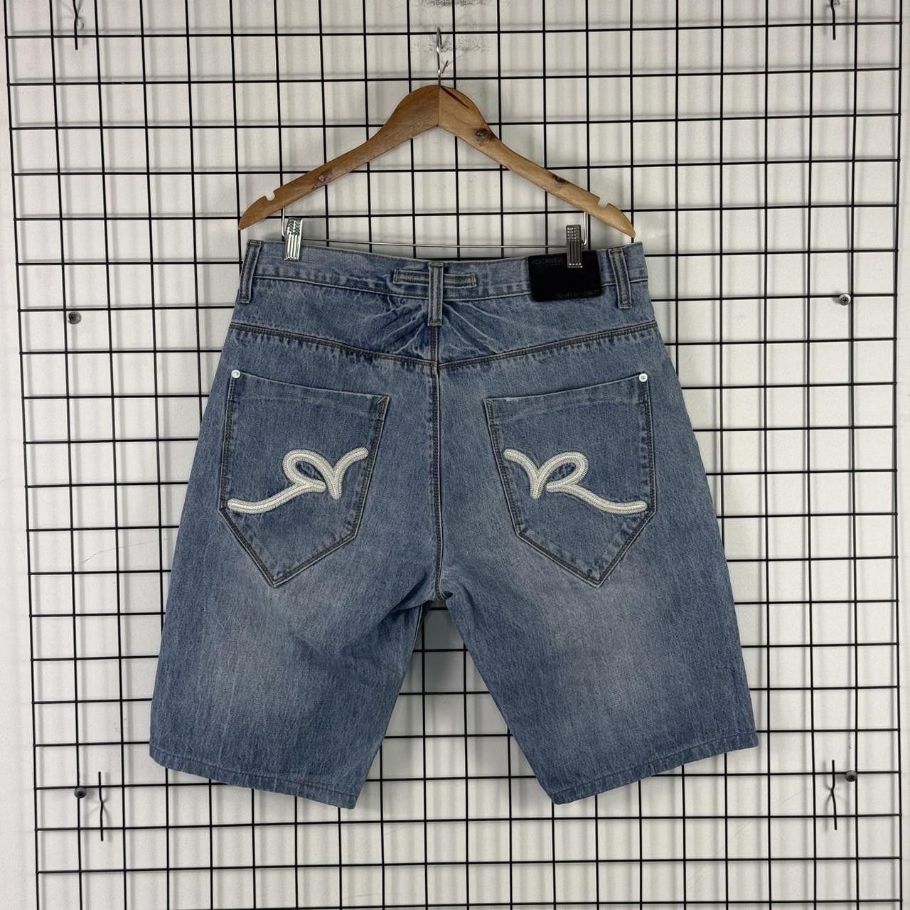 Rocawear Rocawear Rap Hip Hop Shorts Denim Jeans Blue 00s Size US 36 / EU 52 - 1 Thumbnail