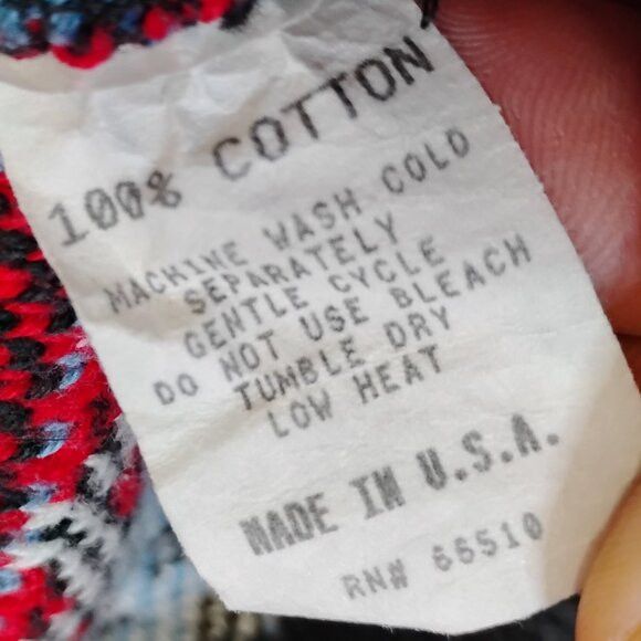 Other Vintage Delia McKain Cowboy Rodeo Novelty Cardigan Sweater Size L / US 10 / IT 46 - 4 Thumbnail