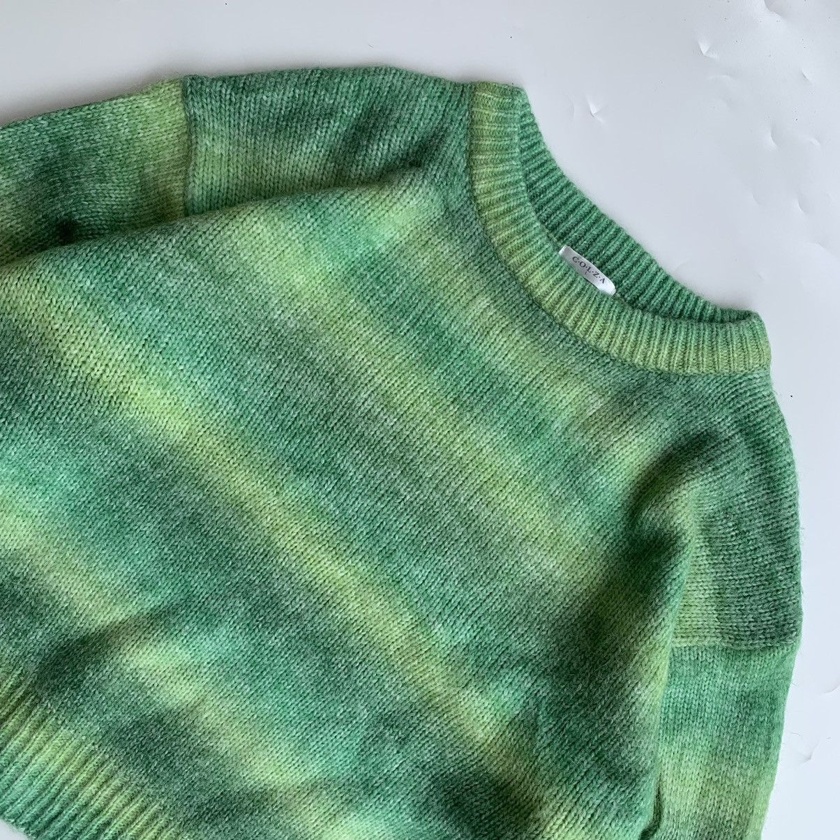 Japanese Brand Vintage gradient striped mohair wool patterned by Colza Size US L / EU 52-54 / 3 - 3 Thumbnail