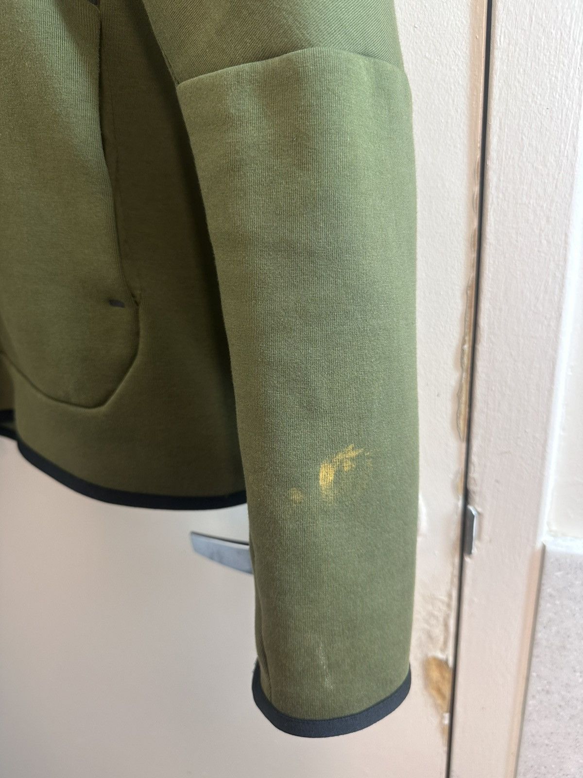 Nike Olive Nike Tech Zip Up Hoodie Size US M / EU 48-50 / 2 - 2 Thumbnail