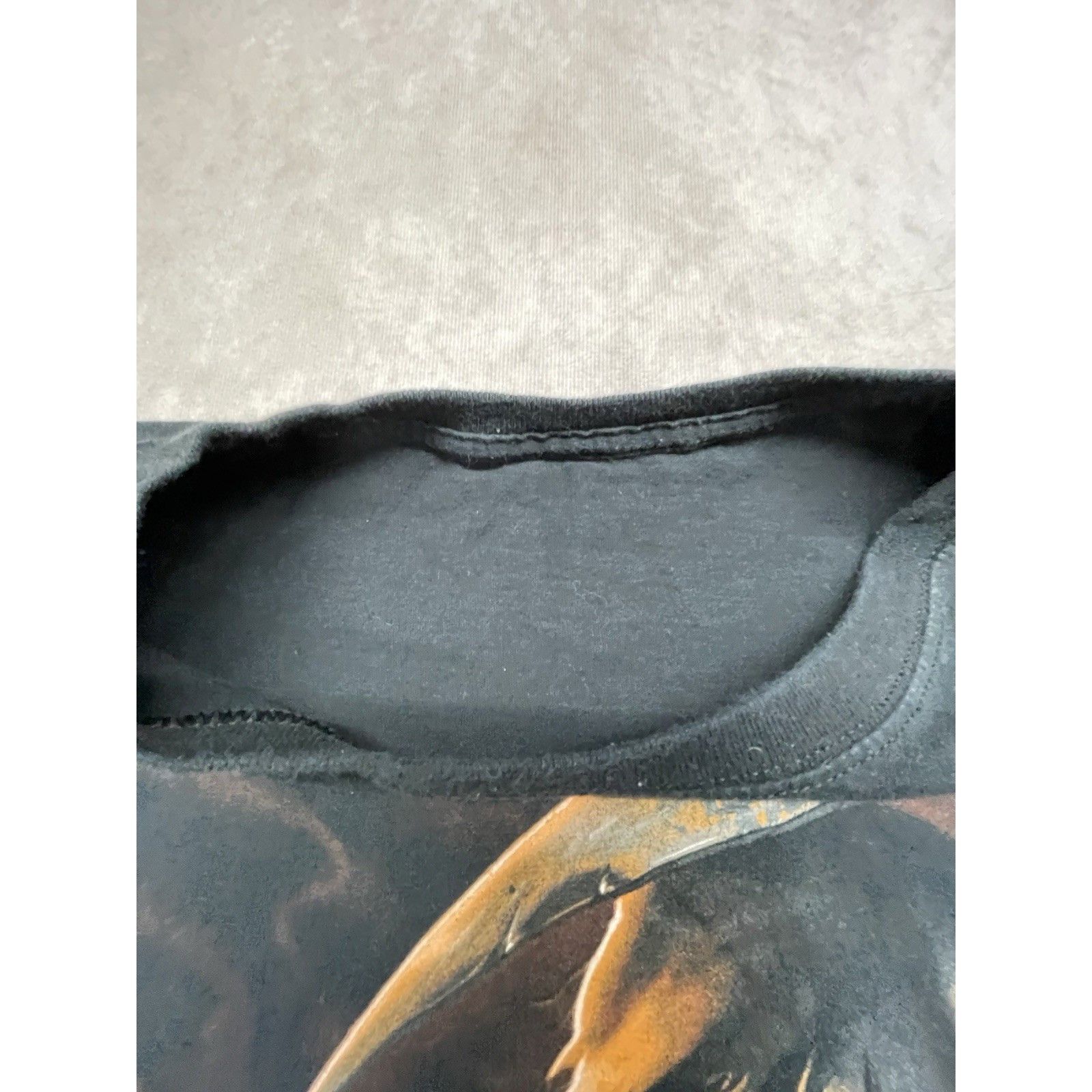 Other Vintage Y2K Grim Reaper Death Scythe Black Graphic T-Shirt M Size US S / EU 44-46 / 1 - 4 Thumbnail