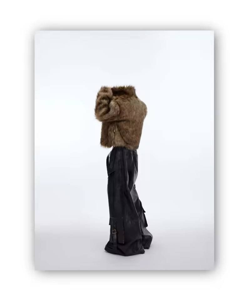 Japanese Brand × Vintage Soft fluffy faux fur coat Size US L / EU 52-54 / 3 - 8 Thumbnail