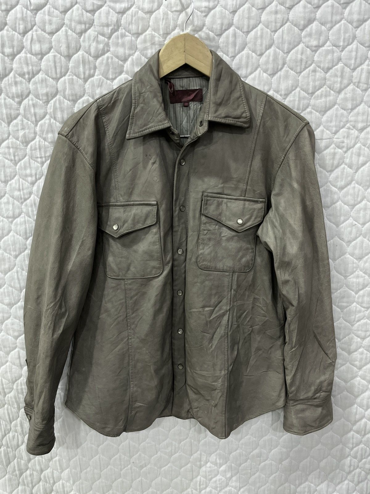 Genuine Leather 🔥🔥🔥ARCHIVE WHOLE 9 JACKET SHIRTS LEATHER Size S / US 4 / IT 40 - 1 Thumbnail