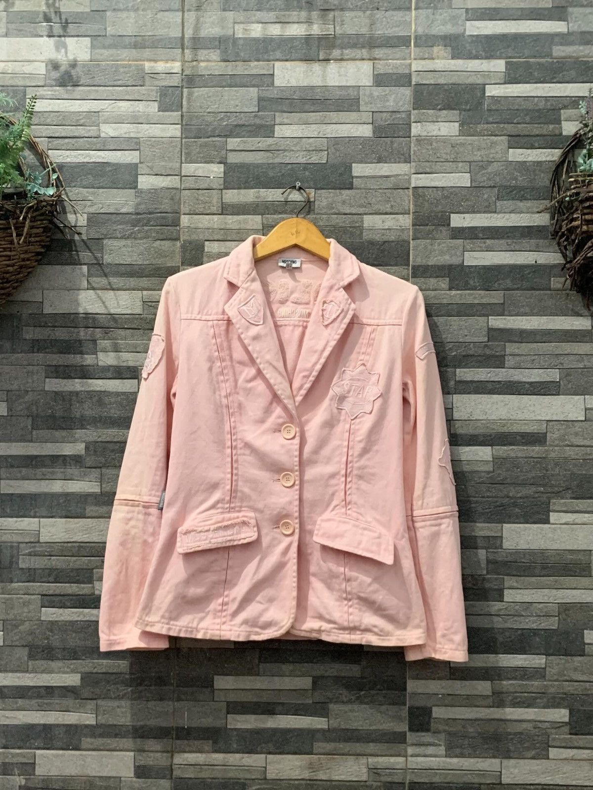 Moschino Vintage Moschino Denim Jacket for Women Size S / US 4 / IT 40 - 1 Thumbnail