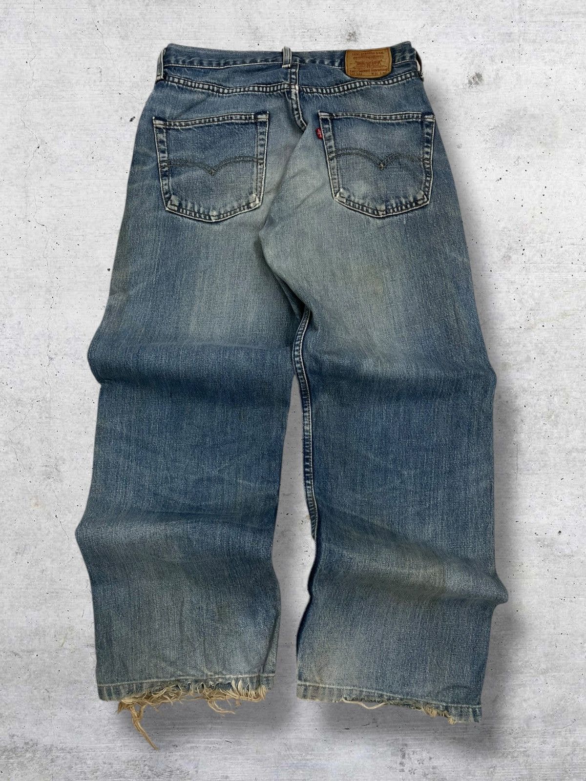 Levi's Vintage Clothing VINTAGE 504 LEVIS USA DESIGNER 90S MUDWASH DISTRESSED DENIM Size US 29 - 8 Thumbnail