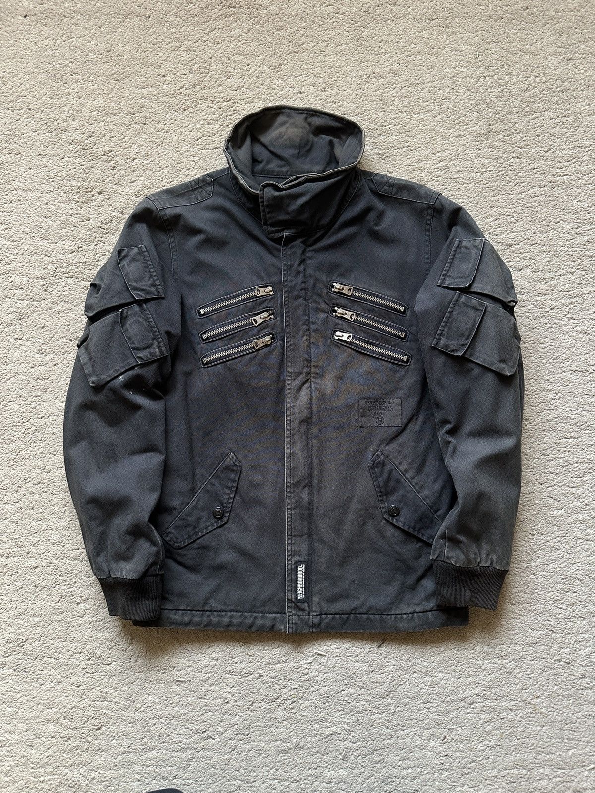 Neighborhood AW2002 Neighbourhood Multi Zipper Sun Faded Jacket Size US S / EU 44-46 / 1 - 2 Thumbnail